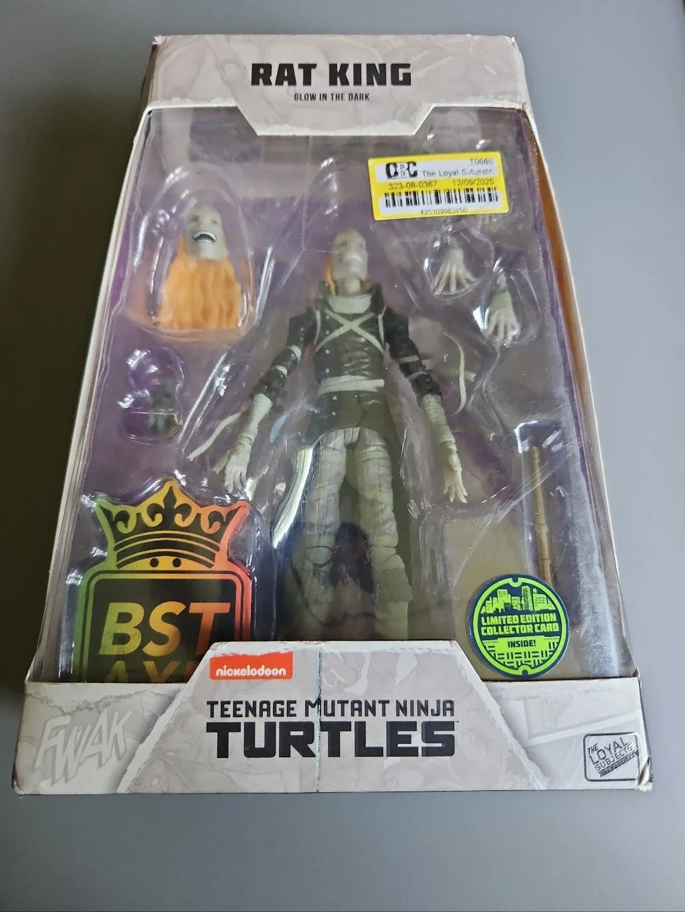 Teenage Mutant Ninja Turtles Rat King Glow-In-The-Dark BST AXN Action Figure 5"